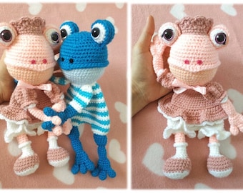 Tutorial / Flat frog soft toy pattern PDF LADM