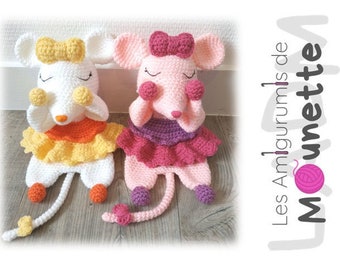 Tutoriel/Patron crochet Doudou Souris PDF FR