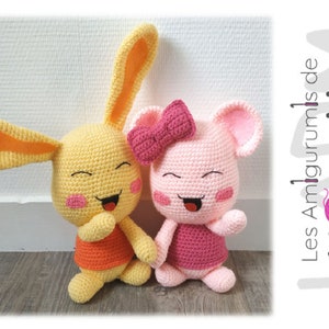 Tutorial/Crochet pattern Touni and Meli PDF FR LADM