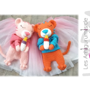 Tutorial/Crochet pattern Doudou tiger PDF FR