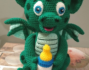Tutorial / Muster Drachenbaby mit Flasche pdf