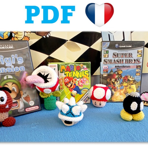 Tutoriel/Patron Porte-clés plante carnivore, champignon ,carapace ,champignon marron, bombe PDF FR