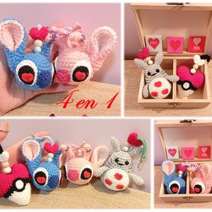 Tutorial/Pattern Valentine&#39;s Day Key Rings PDF LADM