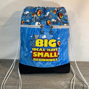 Disney Pixar Backstitch Stoff Begonia Rucksack, Kordelzug, leichte Last