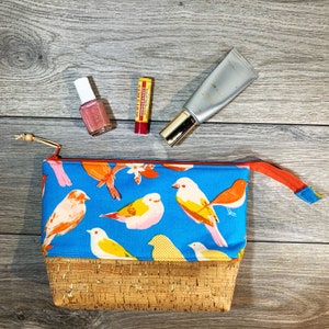Ruby Star Society Stof, Sociale, Turquoise vogels, Zipper Pouch
