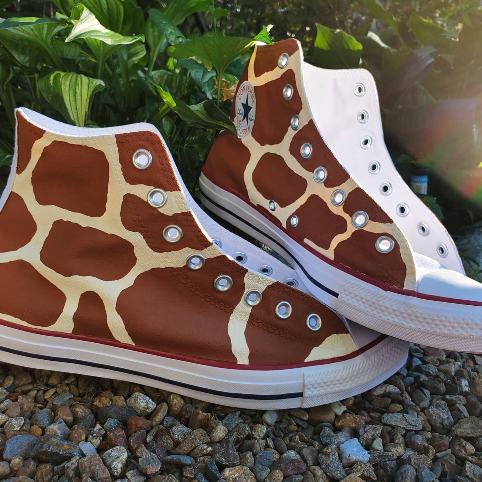 Giraffe Print Shoes - Etsy