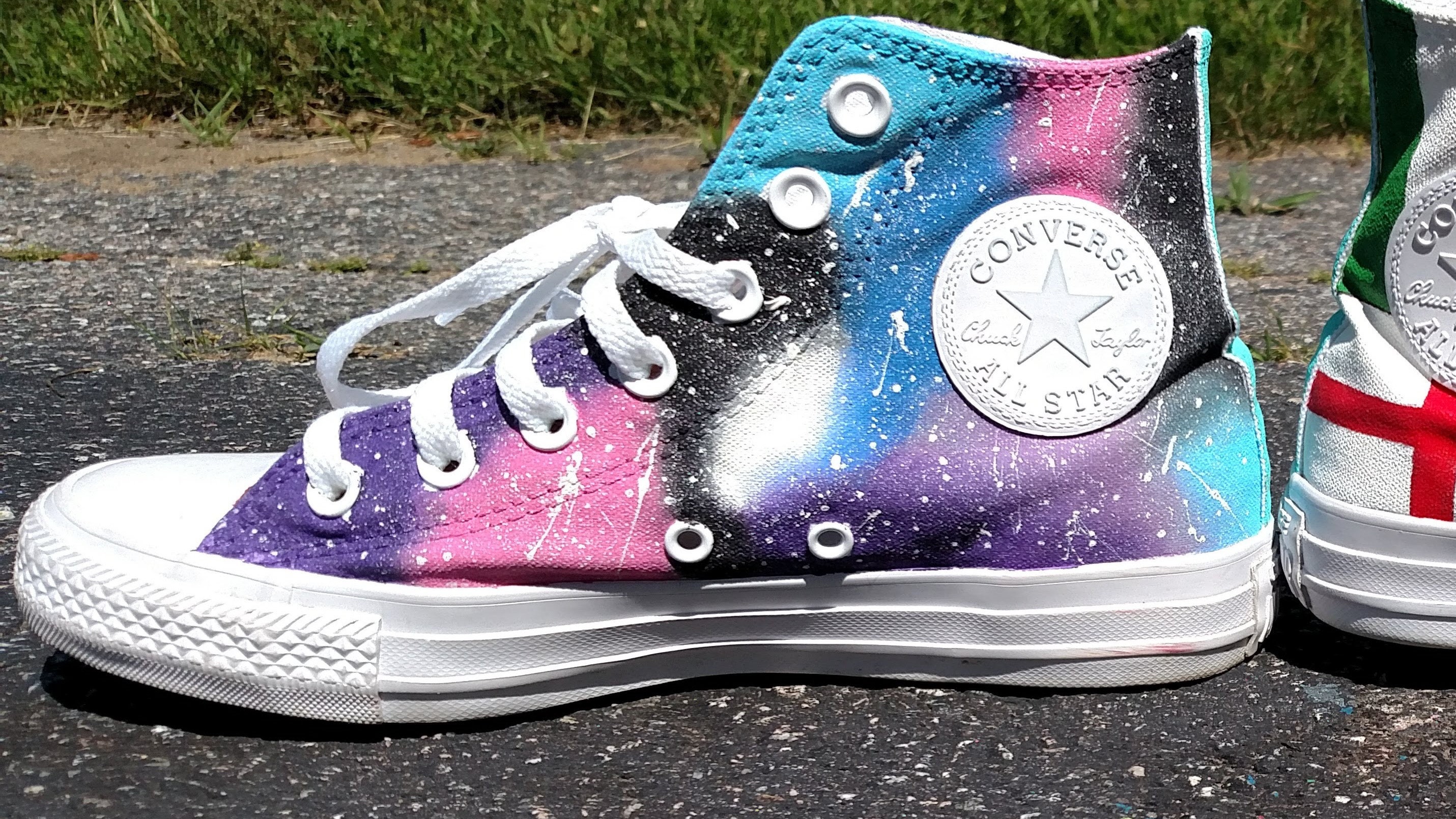 Custom Hand Painted Converse Allstars. Grriz of Fortnite : r