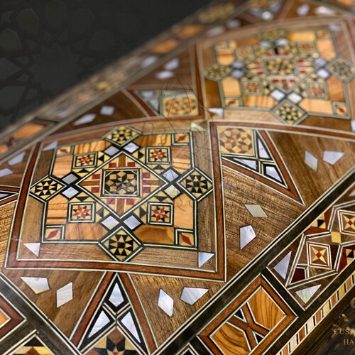Jewelry Box / Handmade Mosaic Wooden Box / Marquetry Carved Etsy