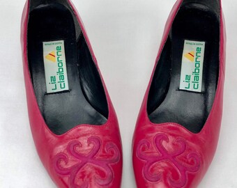 neon pink kitten heels