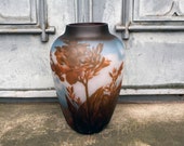 Big Vase with Red Flowers, antique home decor