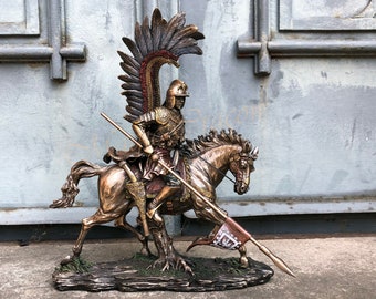 Polish Hussar Sculpture Polish cavalry officer Figurine