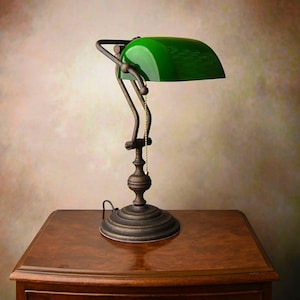 Bankers Lamp, Library Lamp, Tiffany Lamp, Stained Glass Lamp