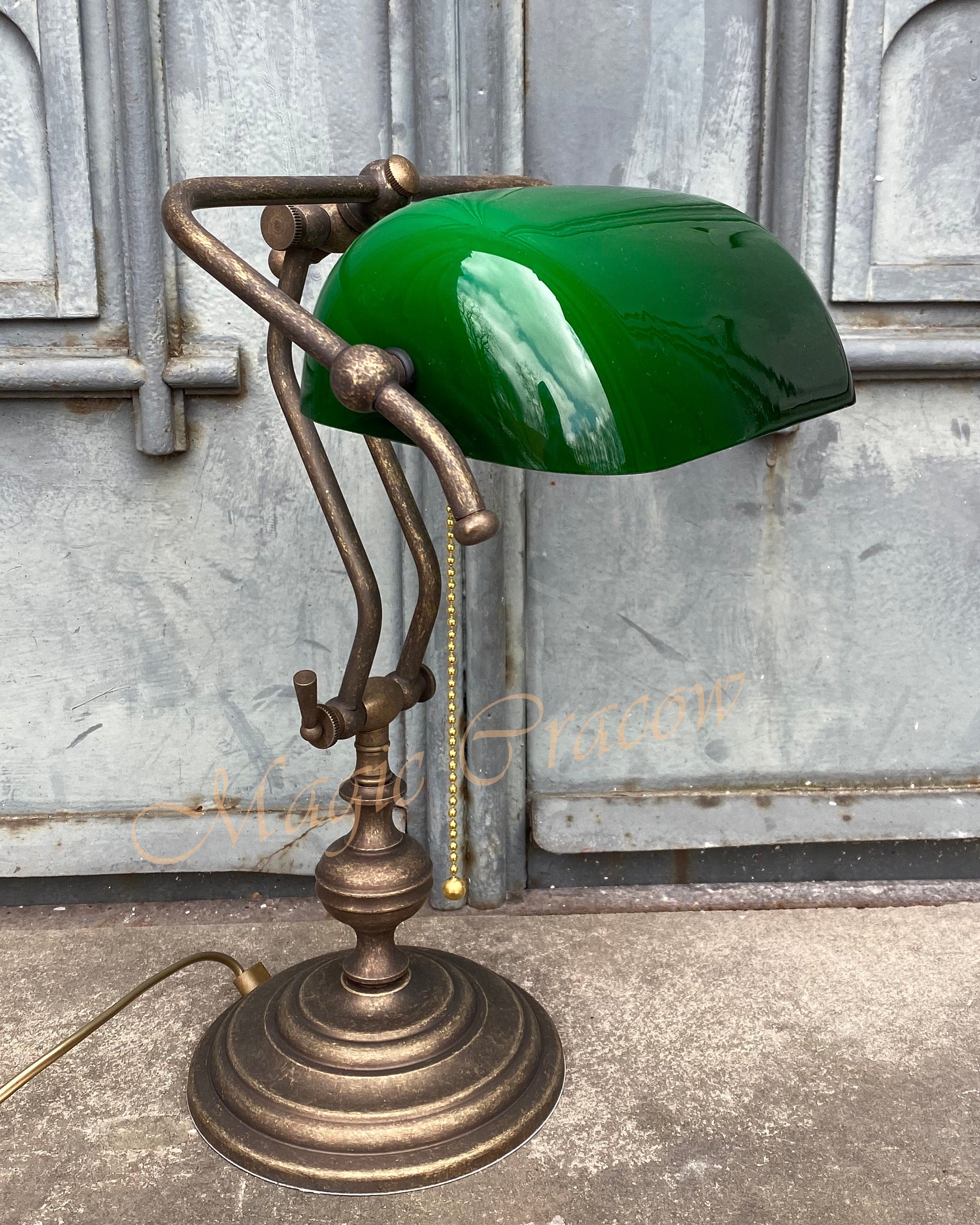 Green Office Lamp - Etsy