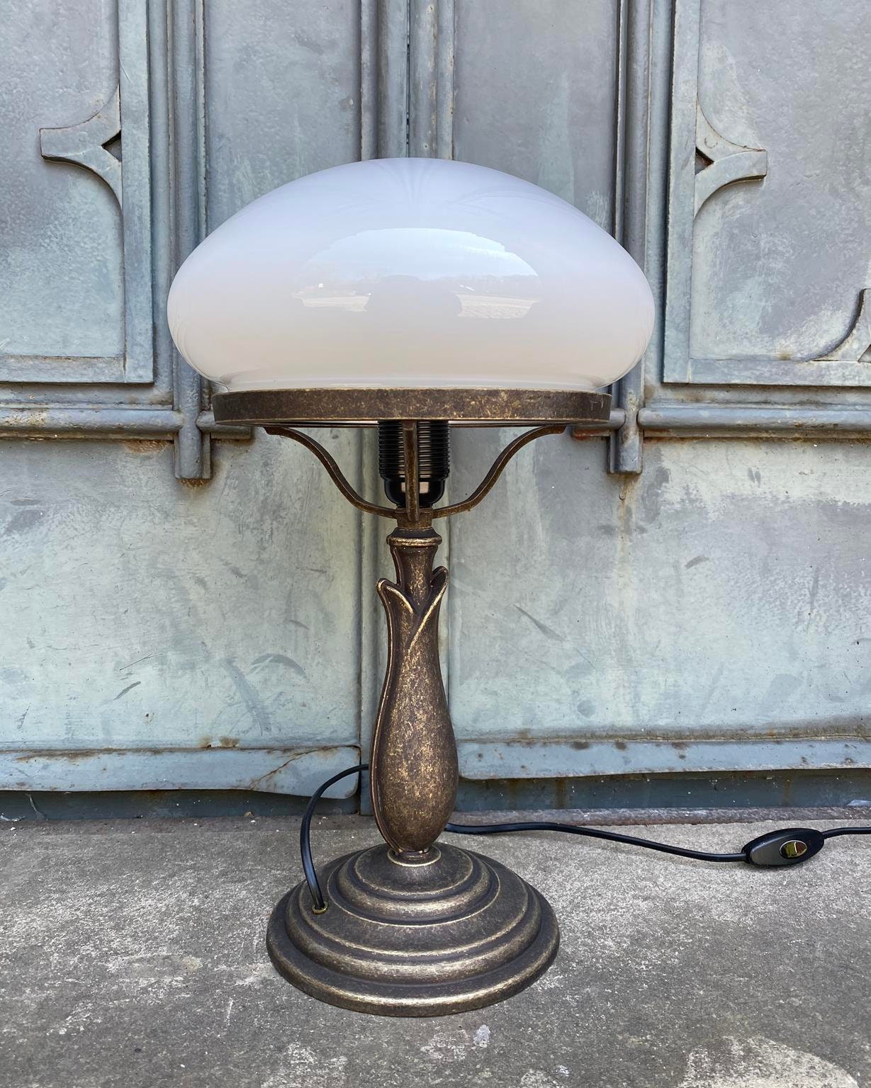 Lampe de banquier avec abat-jour - lampe de table rétro lampe de bureau  lampe de bibliothèque Lampe vintage de banquier au décor des années 1920