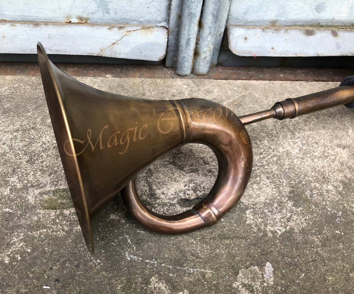 Large Brass Taxi Horn Old School Horn Vintage Taxi Horn Etsy