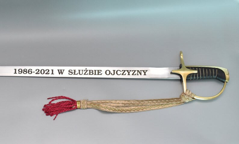 Engraving Service for Sabers and Swords Custom Saber Saber image 4