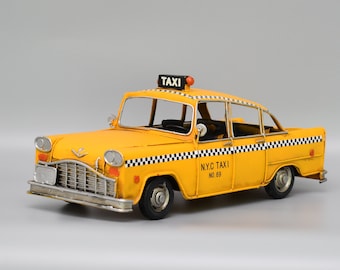 Altes Taxi Metall Modell, Altes Auto, Vintage Spielzeug, Sammlerstück, Geschenkidee