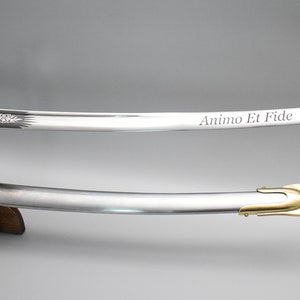 Engraving Service for Sabers and Swords Custom Saber Saber image 5