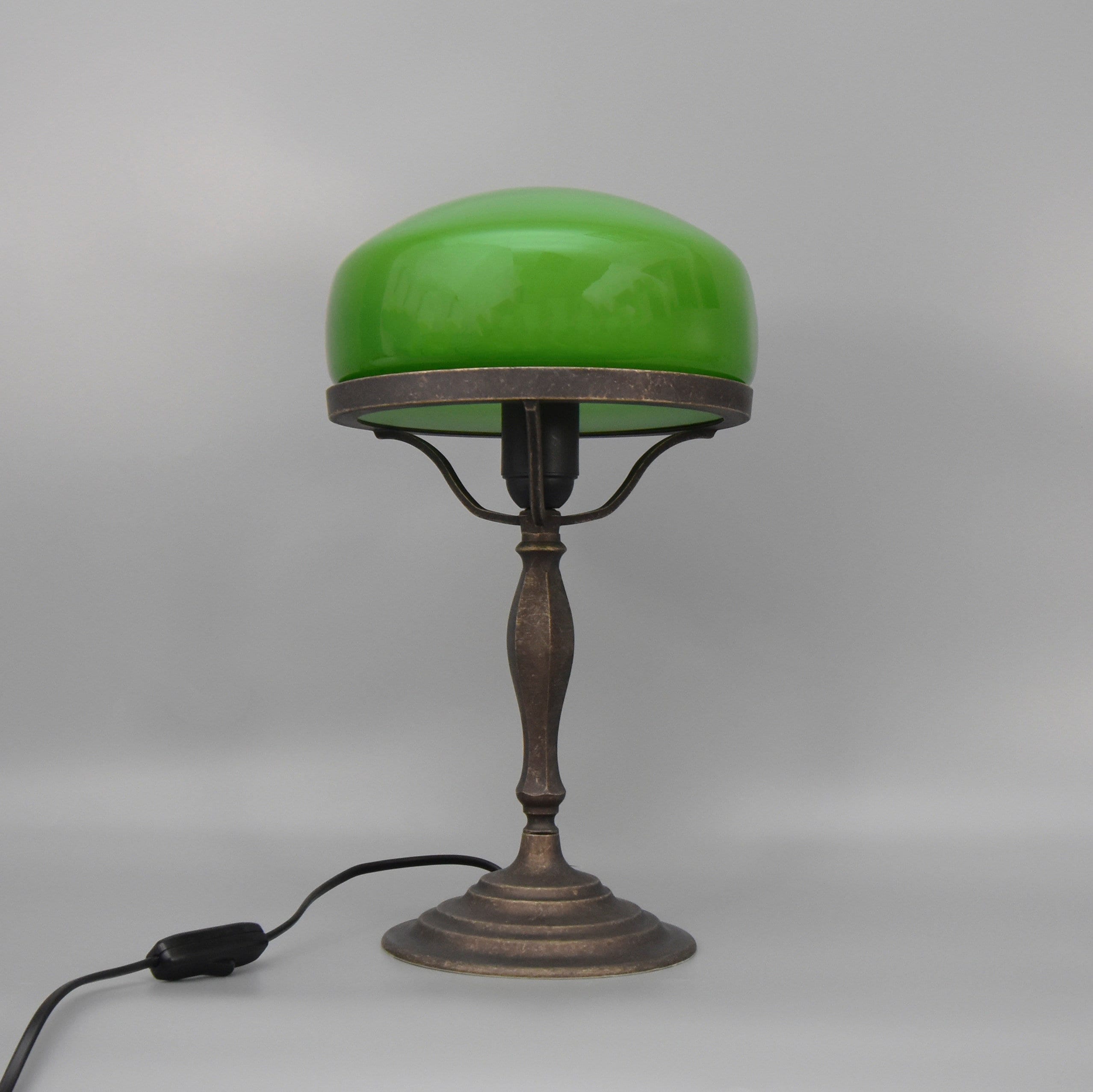 Lampe de table des banquiers au style vintage et retro