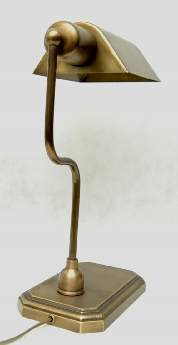 Gold brass desk sale lamp