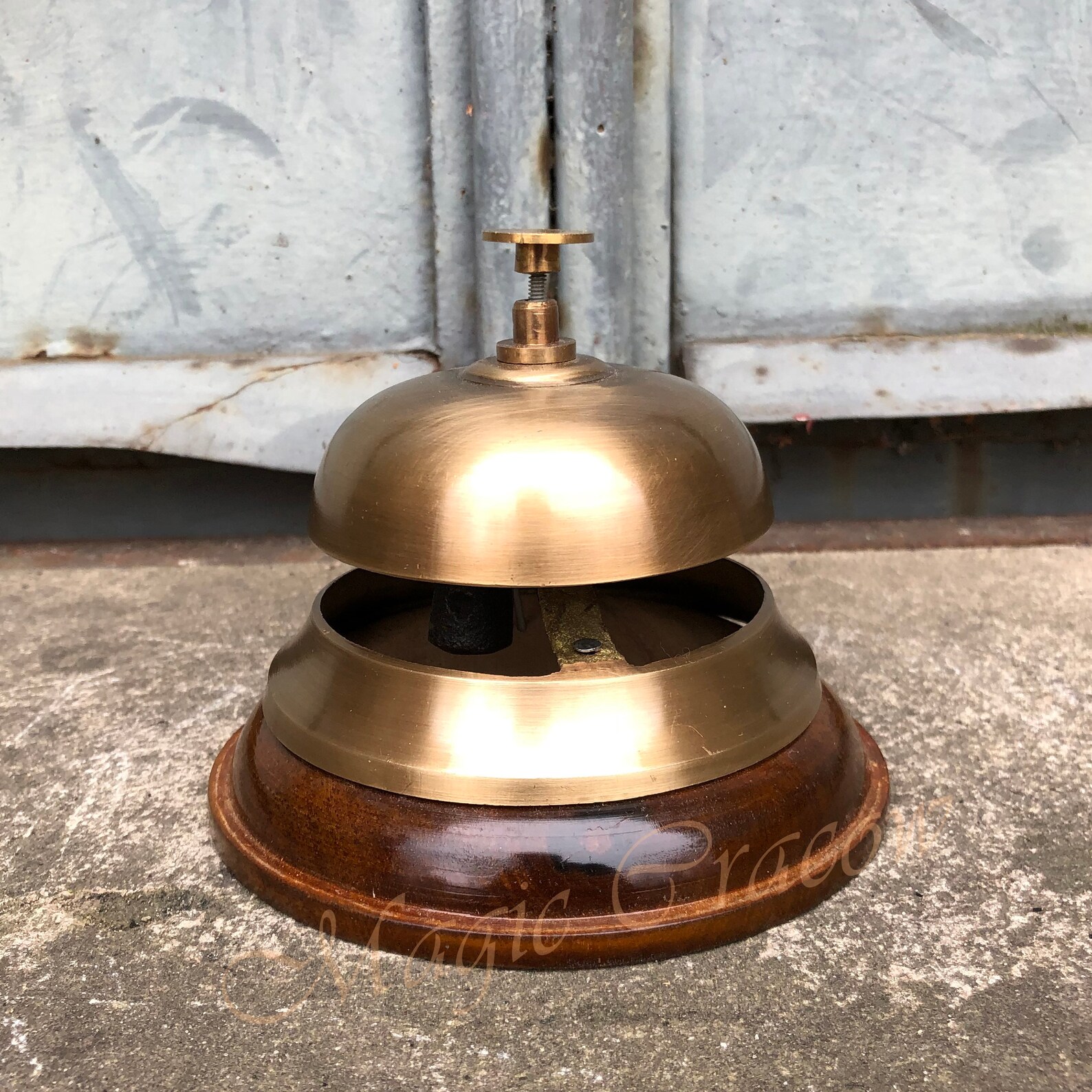 Brass Reception Bell Elegant Hotel Bell Table Bell Antique Etsy