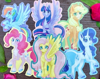 MLP Mane Six vinyl stickers