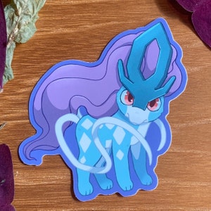 Suicune vinyl sticker