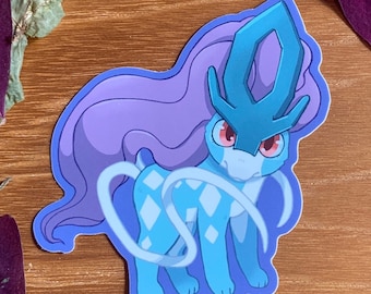 Suicune vinyl sticker