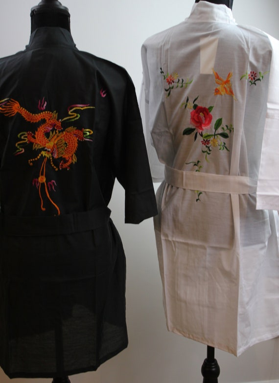 Retro Oriental Embroidered Dressing robes