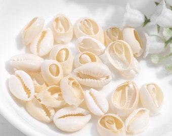 50 uds/100 Uds conchas marinas naturales, concha de cauri, cuenta de concha de dinero, mini dijes de concha accesorios de caracol de mar