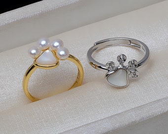 925 Sterling Silver Ring Blanks,Gold /Silver Adjustable Ring Settings,Fashion Pearl Ring Mounts,DIY Jewelry Findings