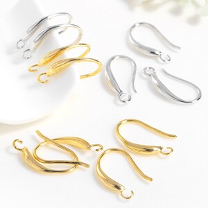 10 Paar Ohrringhaken,Vergoldete Ohrhaken,Lieferung Schmuckherstellung Ohrringe My0313145