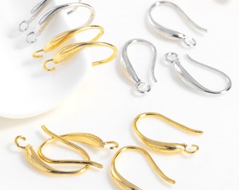 10 Pairs Earring hooks,Gold Plated Ear Wires,Supply Jewelry Making Earrings Findings MY0313145