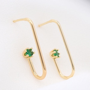 4 Pcs/10Pcs Gold Plated Brass Earring Studs,Gold Plated Ear Studs with Zircon,Gold Earring Post ,Earring Component ZX21082932