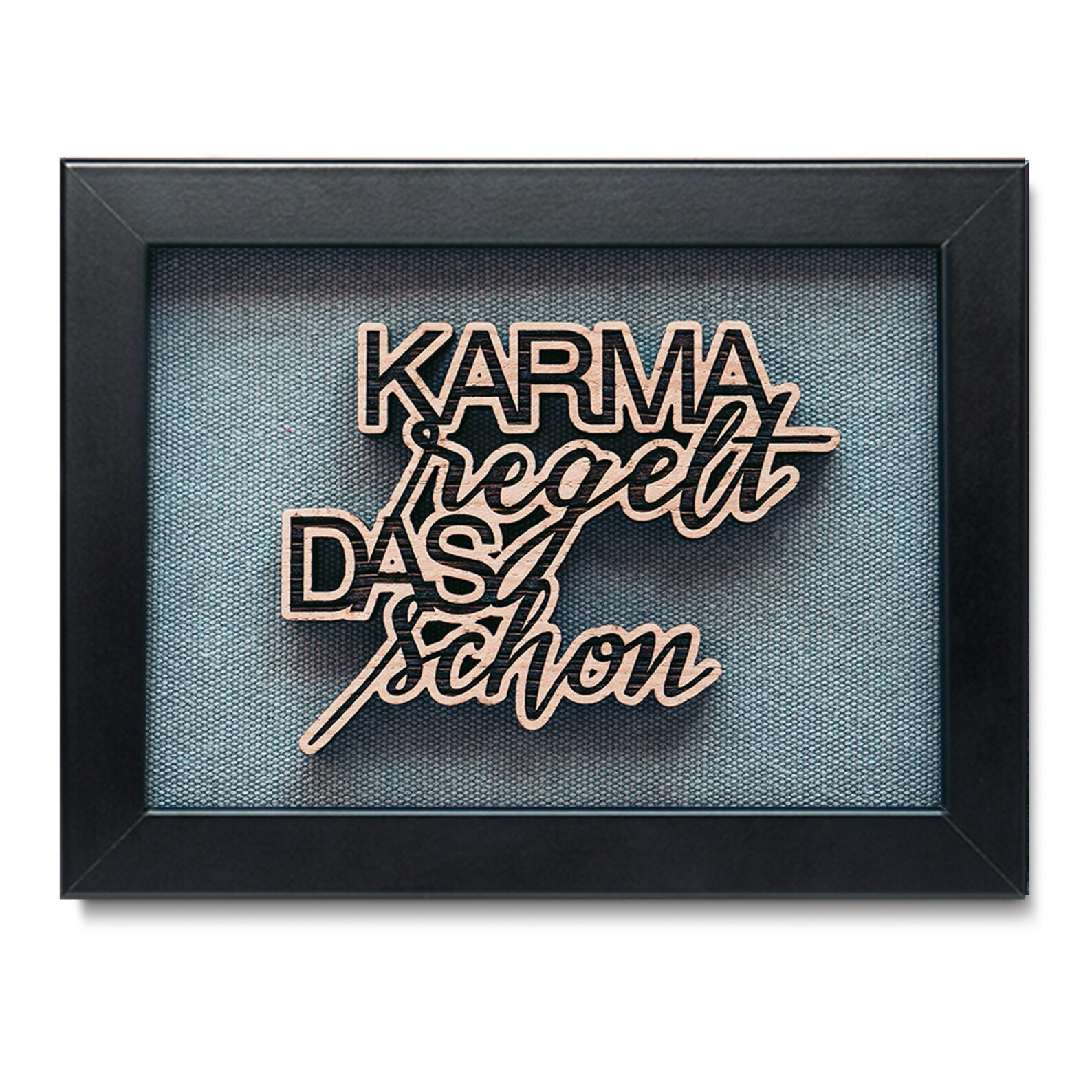 TShirt-People Karma Regelt das - Maglietta da donna Nero XL