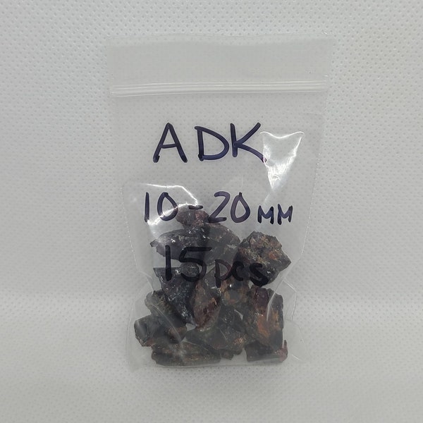 10-20 MM Raw Adirondack Garnet Chips Loose - 15 pieces