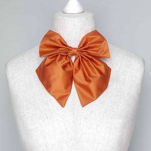 Burnt orange tie for women, Orange bow tie, Silk bow tie, Bow ties, Bow tie women, Bow ties for men, Rust tie, Silk cravat, Wedding bow tie