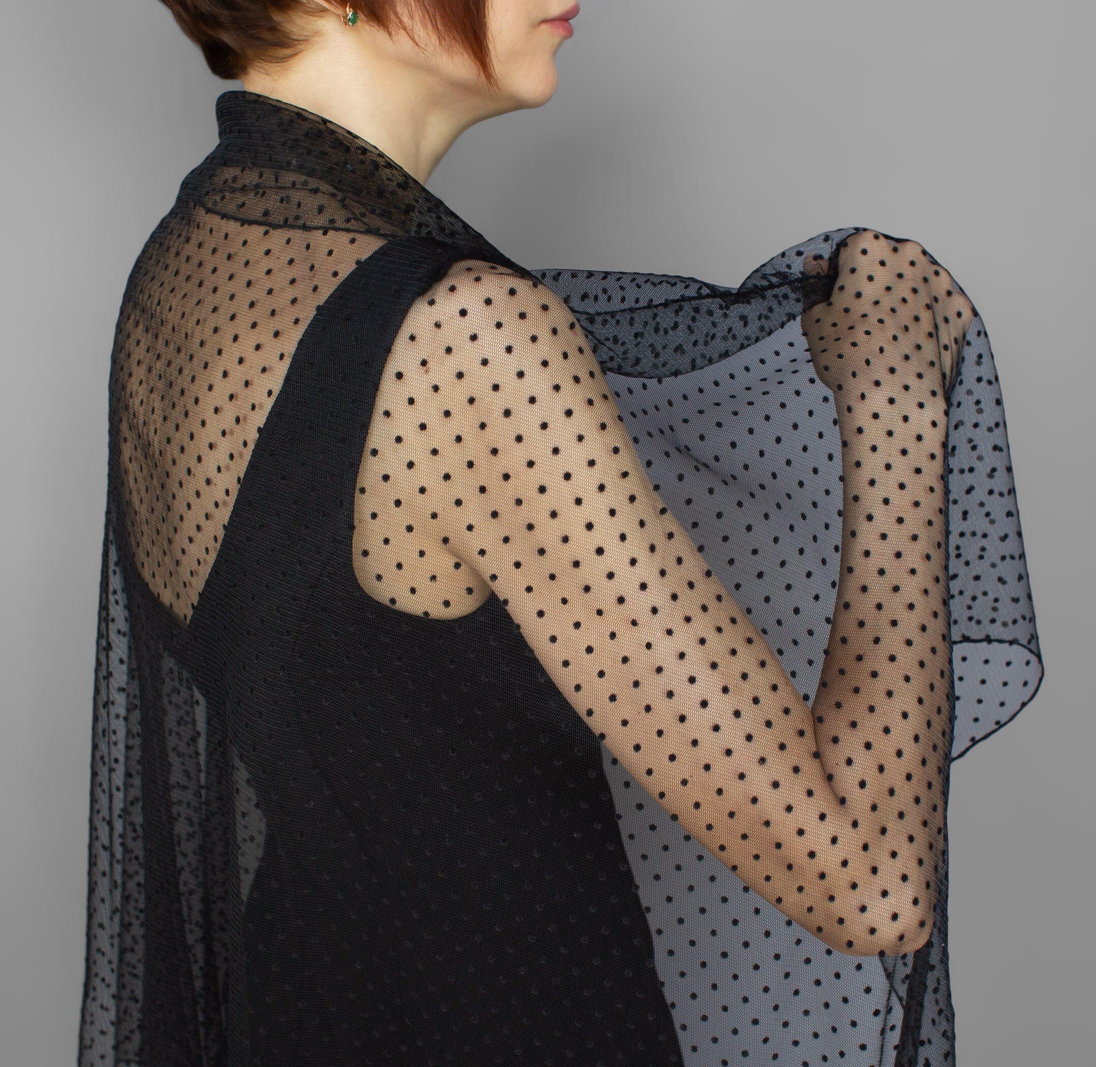 トップス Someica tulle choker &stole Sheath/Column Scoop Neck Tulle Short/Mini Homecoming Dress