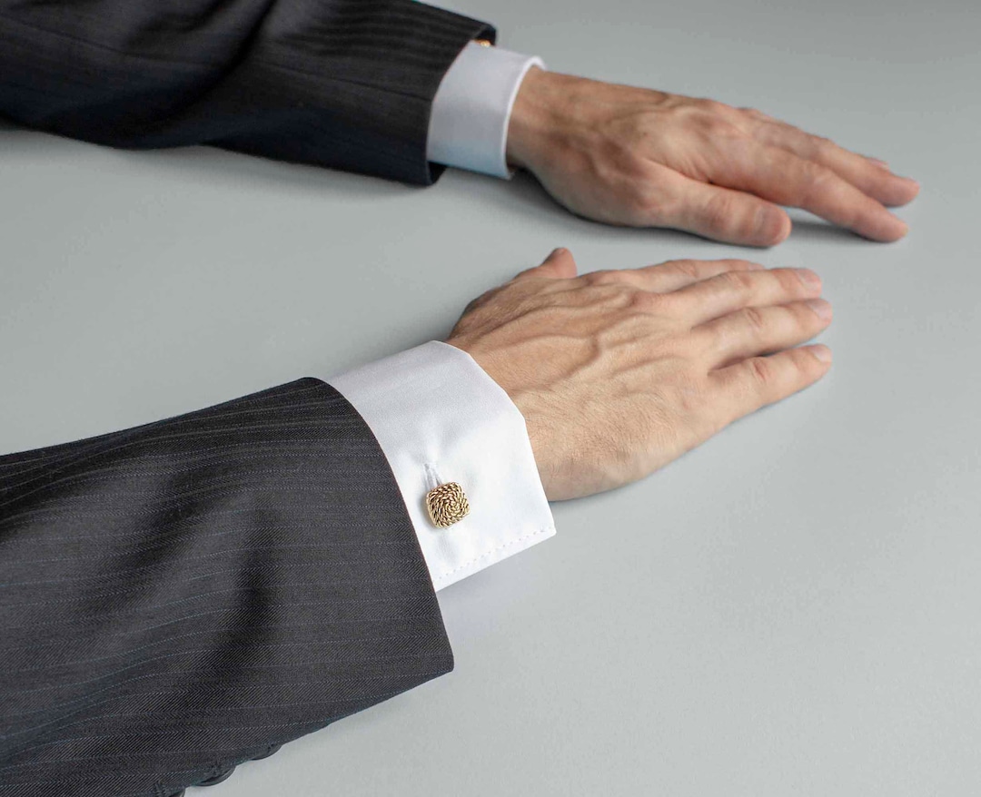 White Detachable Men's Cuffs, Stylish Piece of Men's Clothing, White