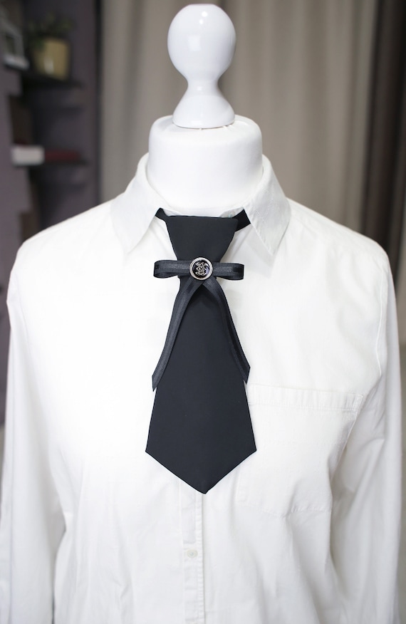 Corbatas negras para Corbata con cinta - Etsy España