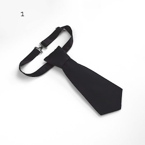 Black Silk Skinny Tie: Women&#39;s Handmade Necktie