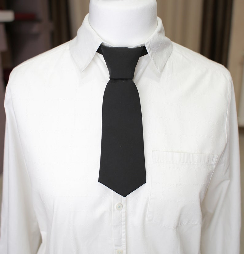 womens black neck tie