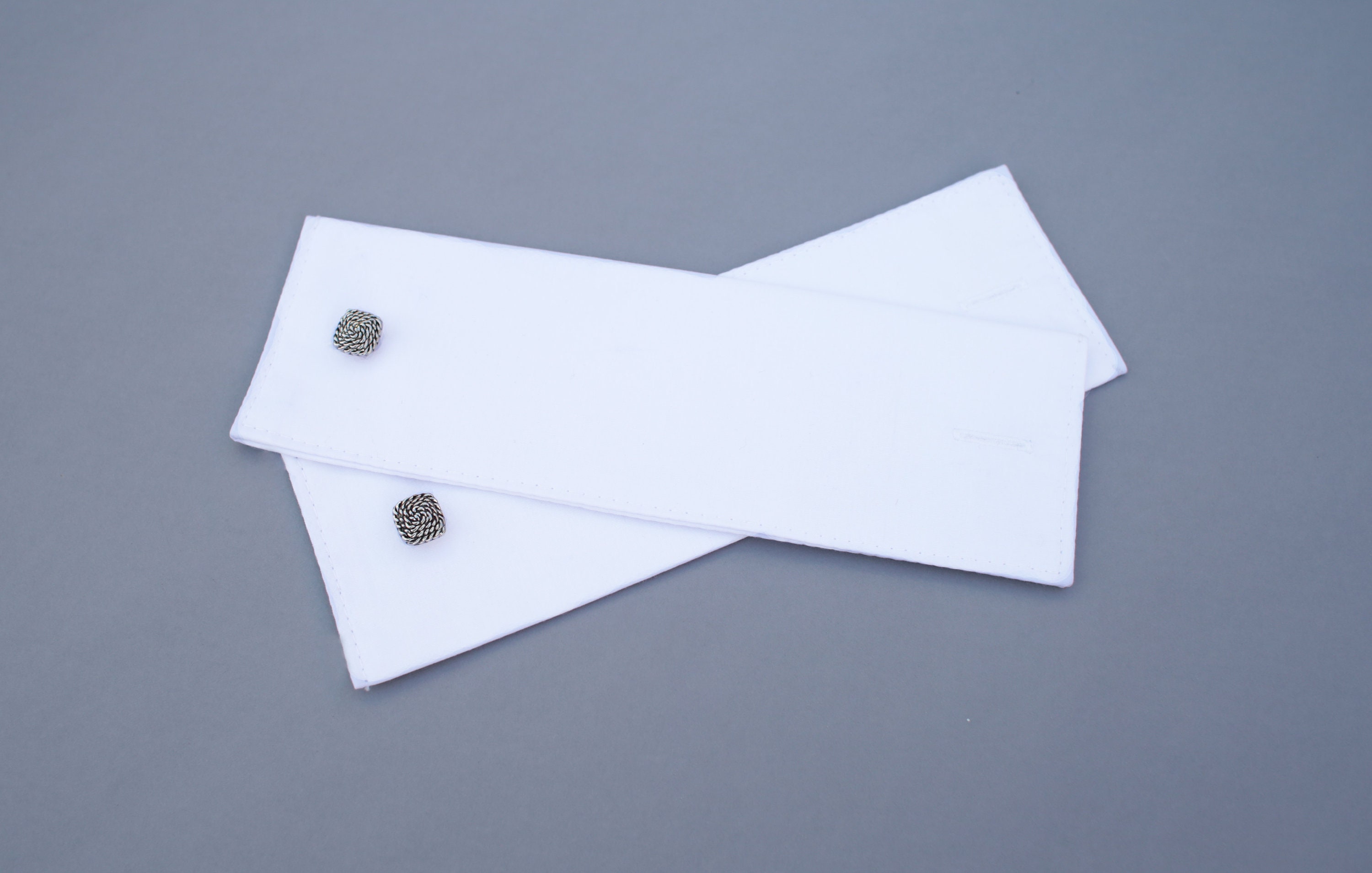 Detachable White Cuffs Whit Button Cotton Shirt Cuff White Etsy UK