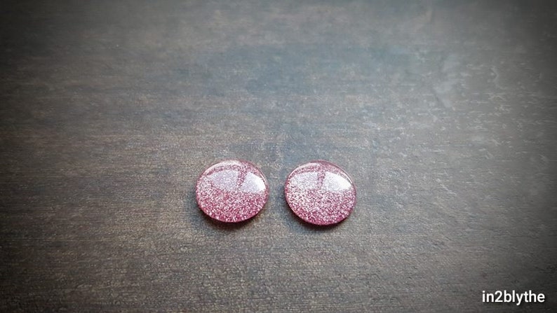 137 Eye chips Pink Shimmering