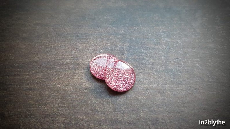 137 Eye chips Pink Shimmering