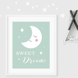 Sweet Dreams Kinderzimmer Deko, Kinderzimmer Deko, Kinderzimmer Druckbare Kunst, MädchenZimmer Dekor, Jungen Zimmer Dekor, Schlafenszeit Kunst, Sweet Dreams Schild, Kinderzimmer
