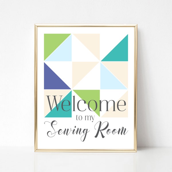 Sewing Room Printable, Sewing Room Sign, Welcome Sign, Sewing Room Art, Printable Art, Sewing Room Decor, Sewing Room Welcome Sign, Digital