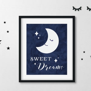 Sweet Dreams Kinderzimmer Deko, Kinderzimmer Deko, Kinderzimmer Druckbare Kunst, MädchenZimmer Dekor, Jungen Zimmer Dekor, Schlafenszeit Kunst, Sweet Dreams Schild, Kinderzimmer