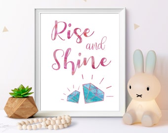 Rise and Shine Print Rise and Shine SVG Rise and Shine Wall - Etsy