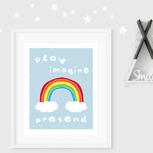 Rainbow Nursery Art, Rainbow Nursery Decor, Nursery Printables, Nursery Printable Art, Girls Room Decor, Boys Room Decor, Rainbow Kids Room